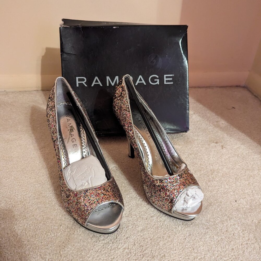 Rampage Sparkle Heels ~ New in Box and Never Worn